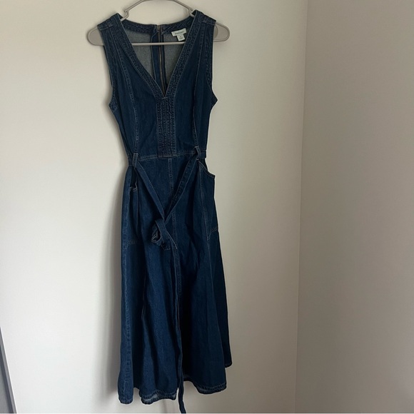 Sundance Poppy Denim Midi Dress Women's Size 10 - Picture 5 of 10